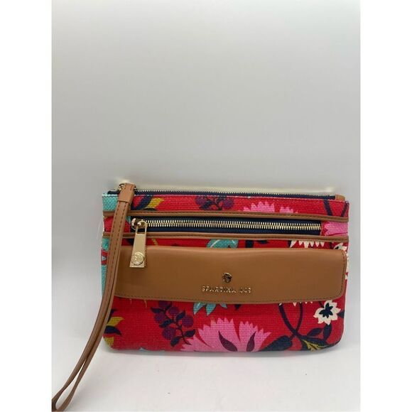 Spartina Little Bermuda Wristlet Wallet Canvas and Leather - Picture 14 of 14